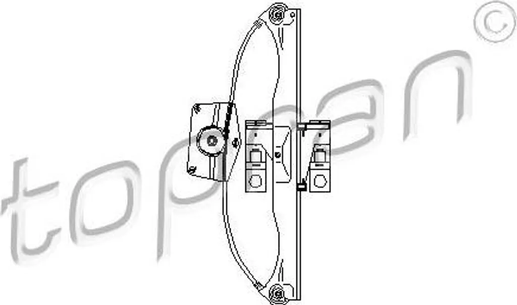 Mécanisme de Lève-vitre Électrique pour Audi A3 8P Référence 113 512