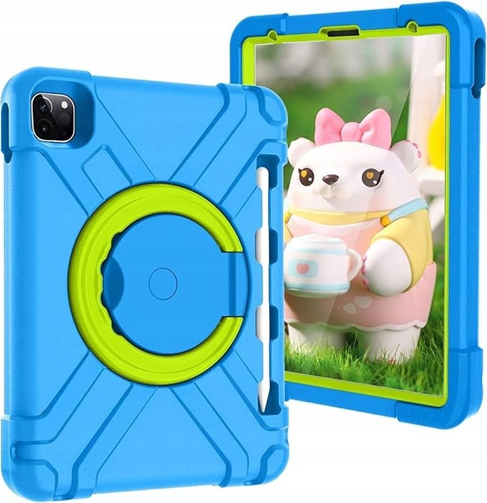 Tasche für iPad Air 5/Air 4/ Pro 11 mit Drehständer und Stylus Pen Space Blue