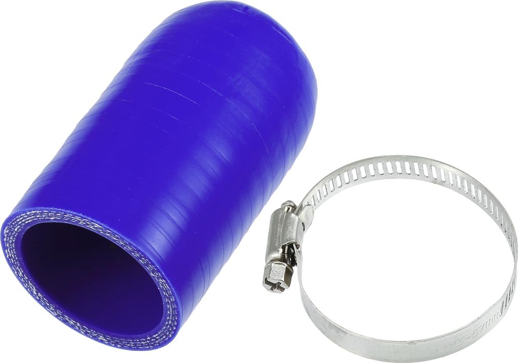 1 Satz 42mm 1.65" ID Universeller Silikonschlauchdeckel Ansaug-Vakuumschlauch-Endstopfen mit Klemme - Auto für Kühlmittel-Heizungsumleitung Vakuu...