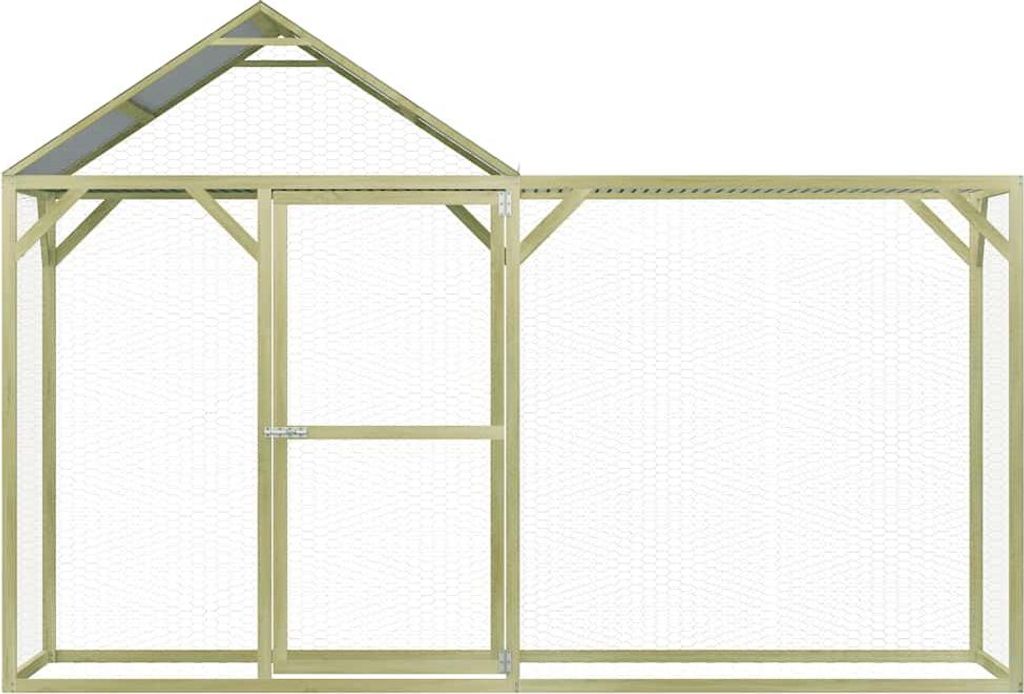 vidaXL Klietka pre kurčatá 3x1,5x2 m Impregnované Obrázok produktu 