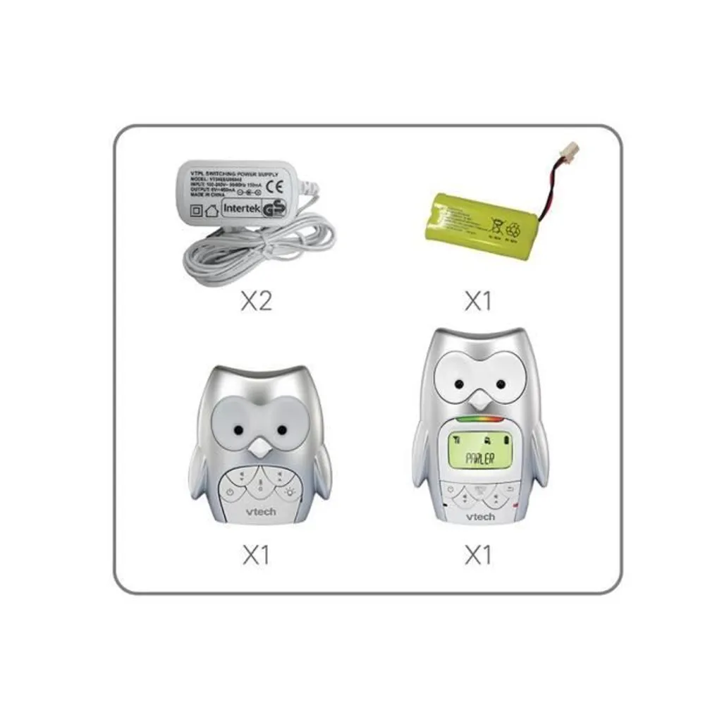Babyphone VTech BM2300 Hibou : fini les interférences avec le DECT - 2