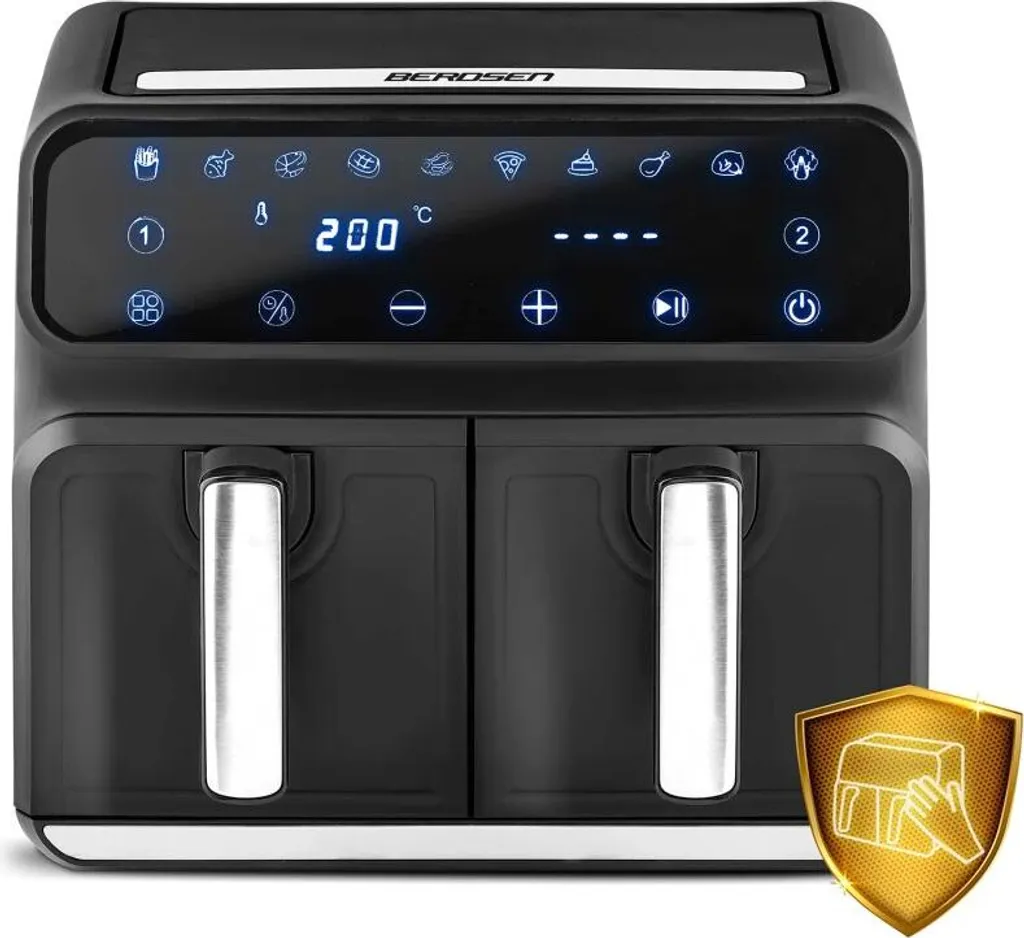 Recensione Berdsen BD-653: Friggitrice Aria Calda 1700W Doppia Area - 4