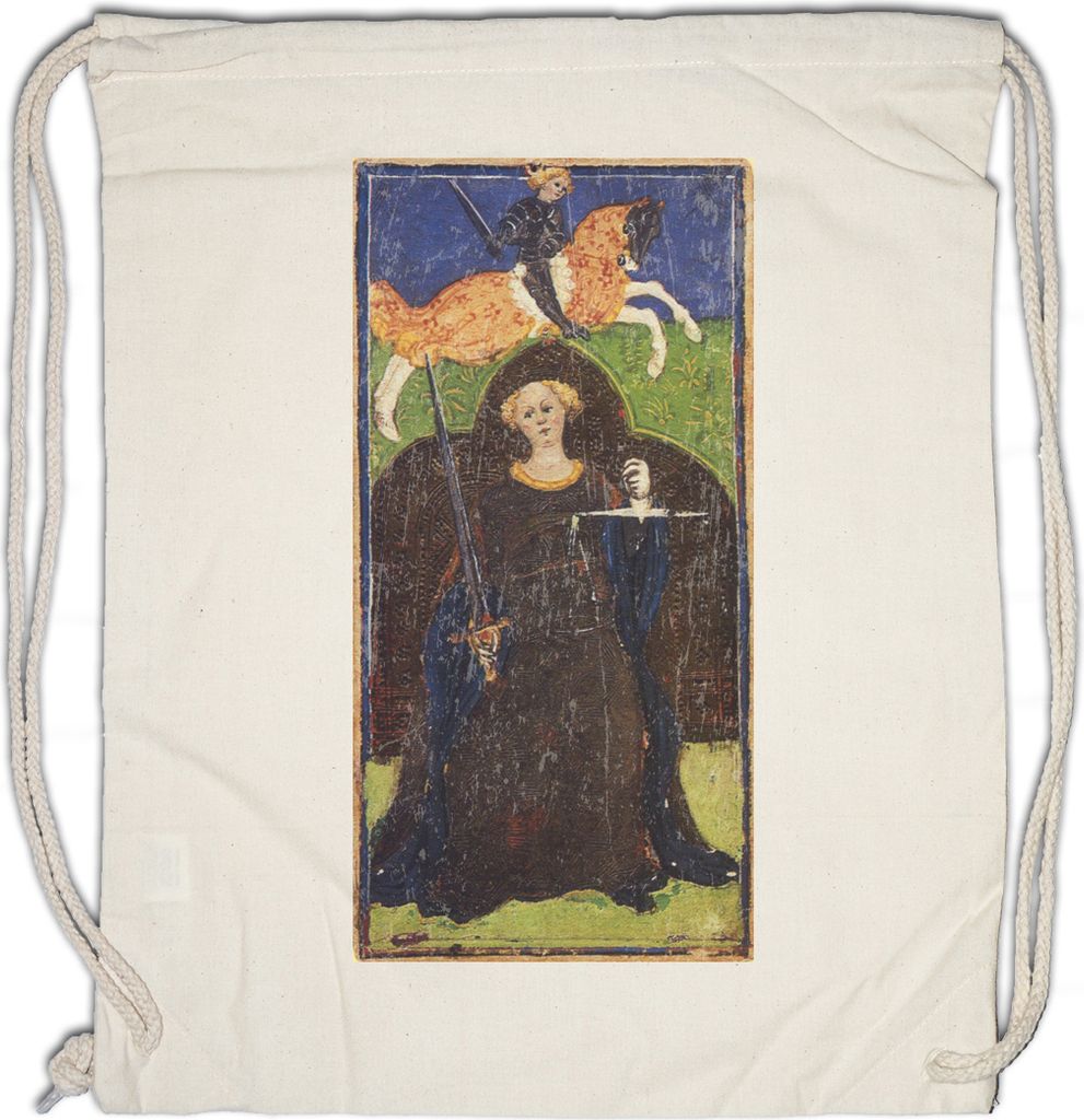 Urban Backwoods Tarot Arcanum Justice, Turnbeutel, Farbe: Beige