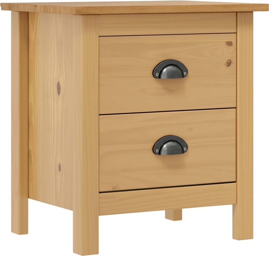 Maison Exclusive - Nachttisch Hill 46x35x49,5 cm Massivholz Kiefer