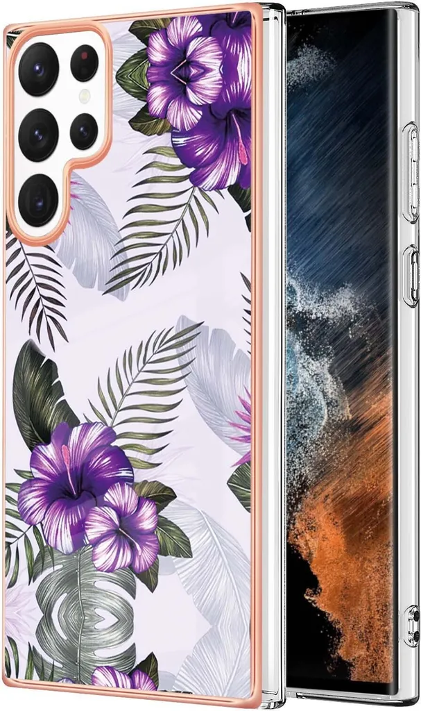 Custodia Samsung S22 Ultra 5G Silicone Purple - Protezione Antiurto