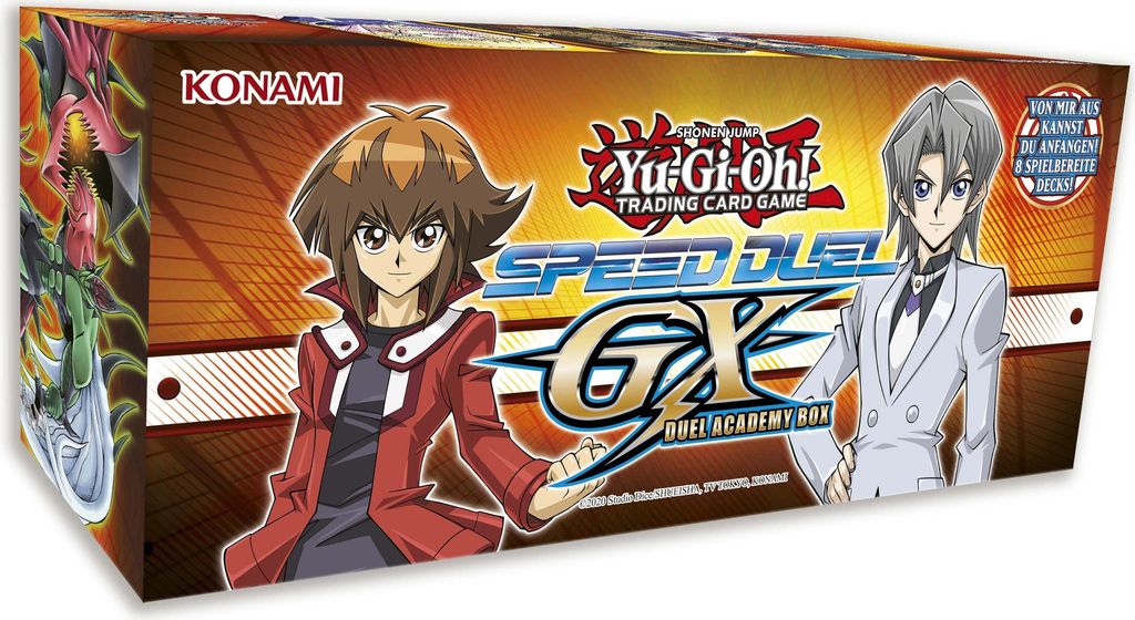 A product box for the Yu-Gi-Oh! Speed Duel GX: Duel Academy Box.