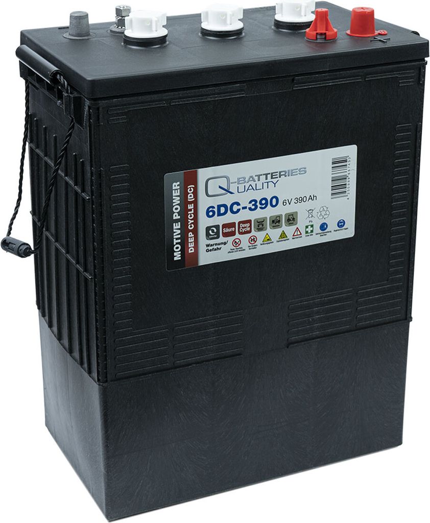 Q-Batteries 6DC-390 6V 390Ah Deep Cycle Traktionsbatterie