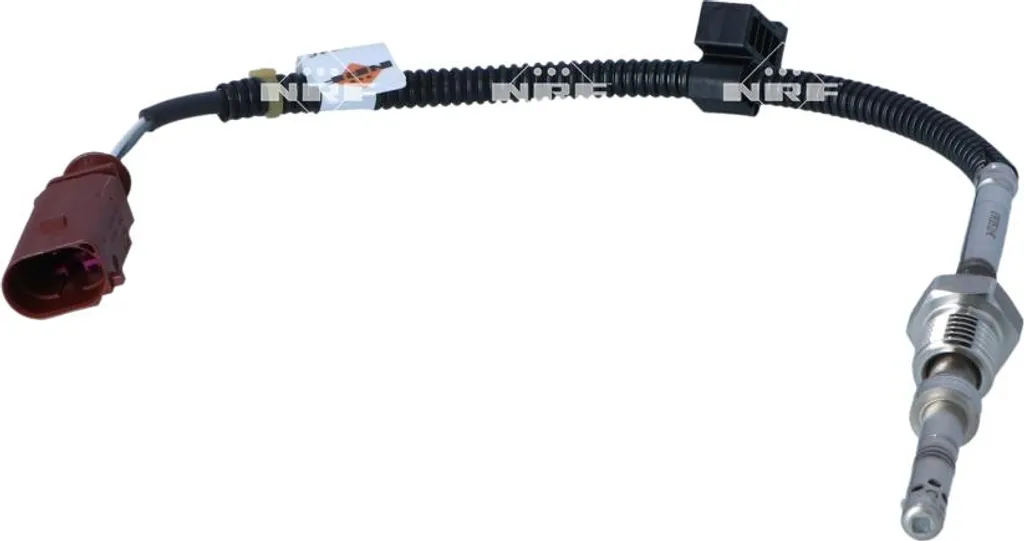 Capteur de température gaz échappement NRF 205mm pour AUDI A8 2 pôles