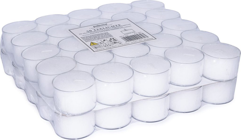 pajoma® Teelichte 50 Stück unbeduftet, 8 Std. Brenndauer | Produktbild 