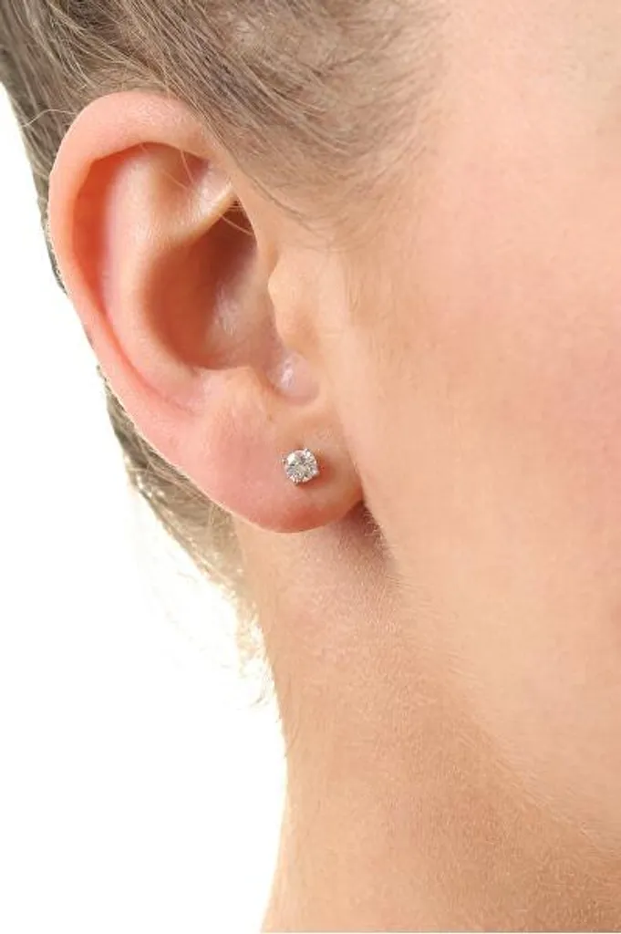 Orecchini Minimal E000143 Zirconi 6mm | Brillantezza Quotidiana - 3