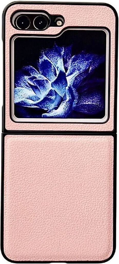 König Design Hülle kompatibel mit Samsung Galaxy Z Flip5 5G Kunststoff Soft Handyhülle - Handy Case Rosa