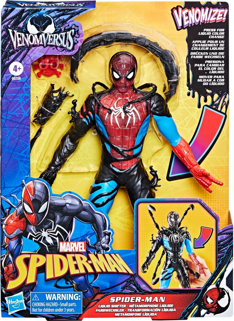 Hasbro Spiderman  Venomversus Spider-Man Farbwechsler Produktbild 