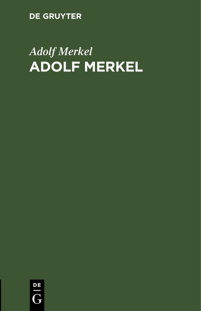 Adolf Merkel