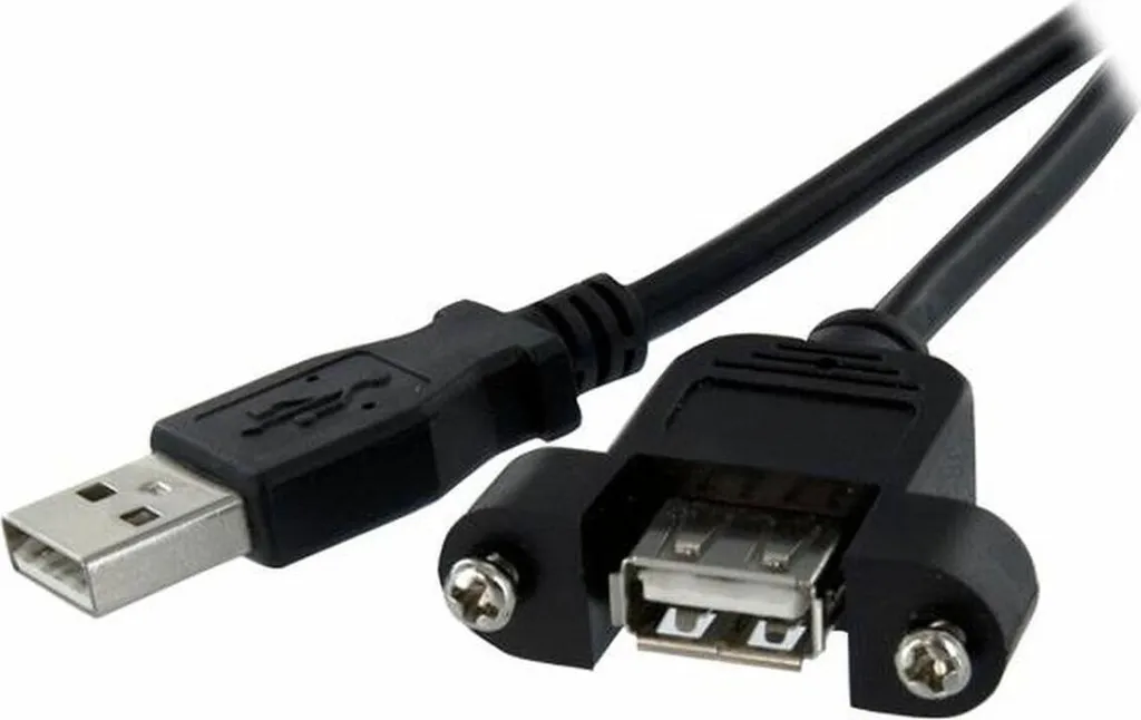 Acquista StarTech USBPNLAFAM3 Cavo USB A 90cm Nero con Montaggio a Pannello