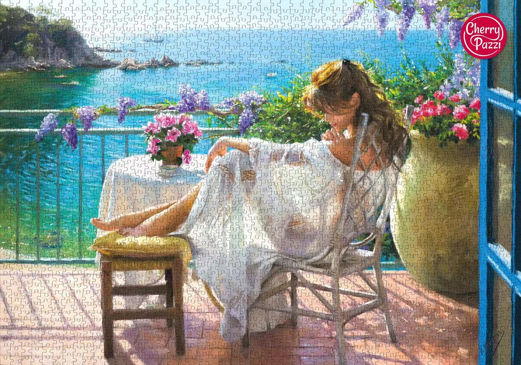 CHERRY PAZZI Puzzle La bellezza e il mare blu 2000 pezzi Immagine del prodotto 