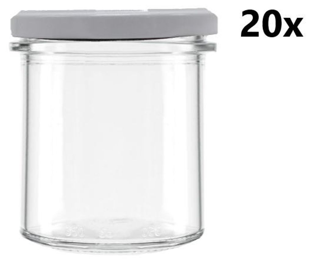 Dóza na varenie 350 ml STURZ / ROVNÁ číra 20 ks VČETNE Obrázok produktu 