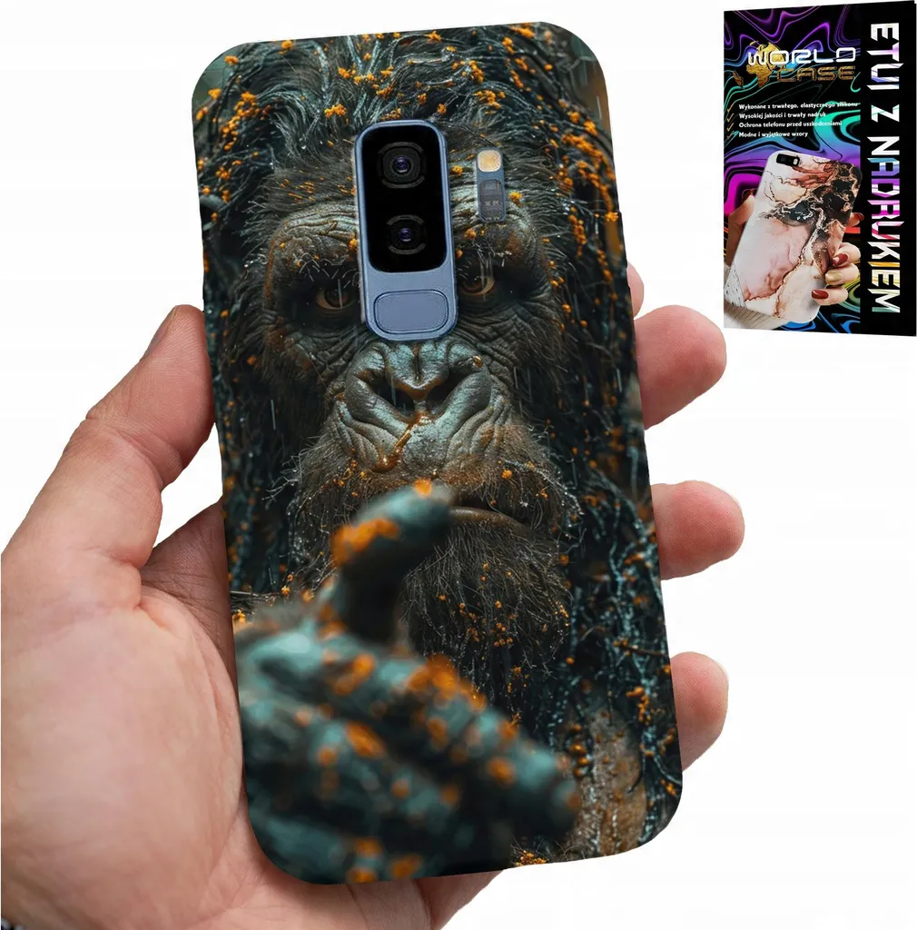 Cover S9 Plus Scimmia e Gorilla - Design Animali con Pellicola Vetro