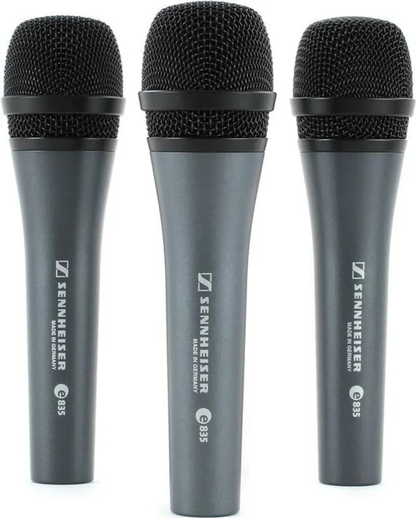 Sennheiser e835 Lot de 3 Micros pour Groupe Musique et Chant en Direct