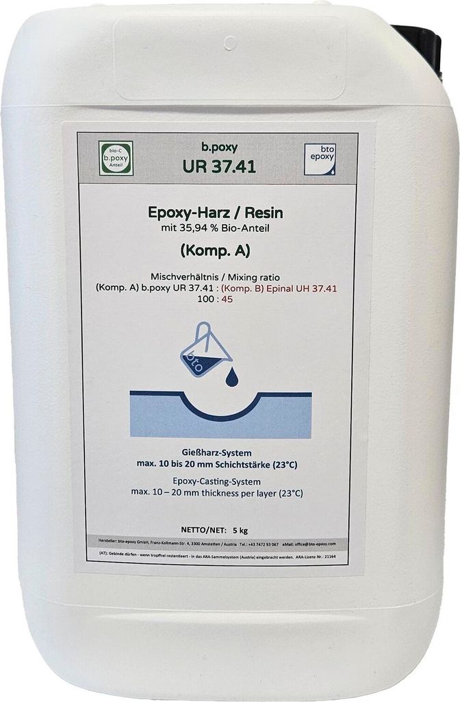 Epoxidharz UR 37.41 Gießharz, Komponente A für Bodenschichten von 10-20mm, 5kg