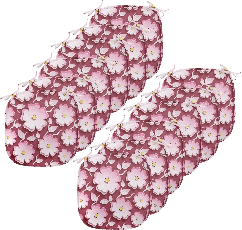 ABAKUHAUS Magnolia Federe Cuscini Stampata, Lineare