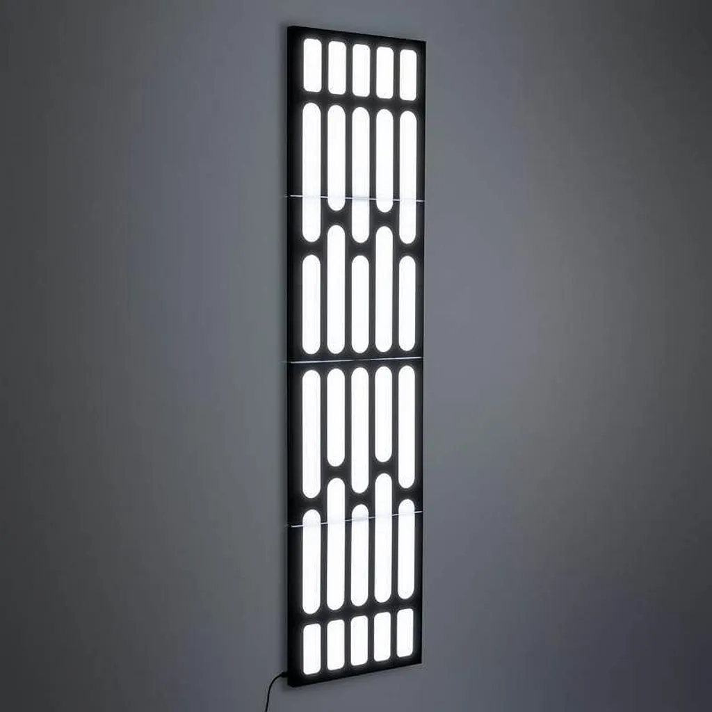 Applique Murale LED Star Wars Death Star Rouge pour Décoration Geek