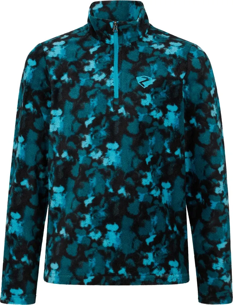 ZIENER JONKI-Z Midlayer Junior SWAMPLANT TURQUOISE OCEAN Taille 128