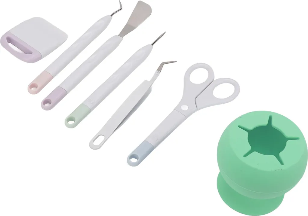 Kit 7 Pezzi Fai-da-Te per Carta e Incisione - Custodia Silicone Verde