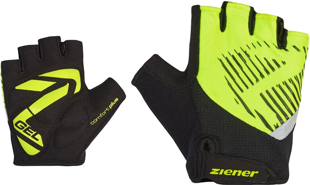 ZIENER CULL junior bike glove poison yellow L