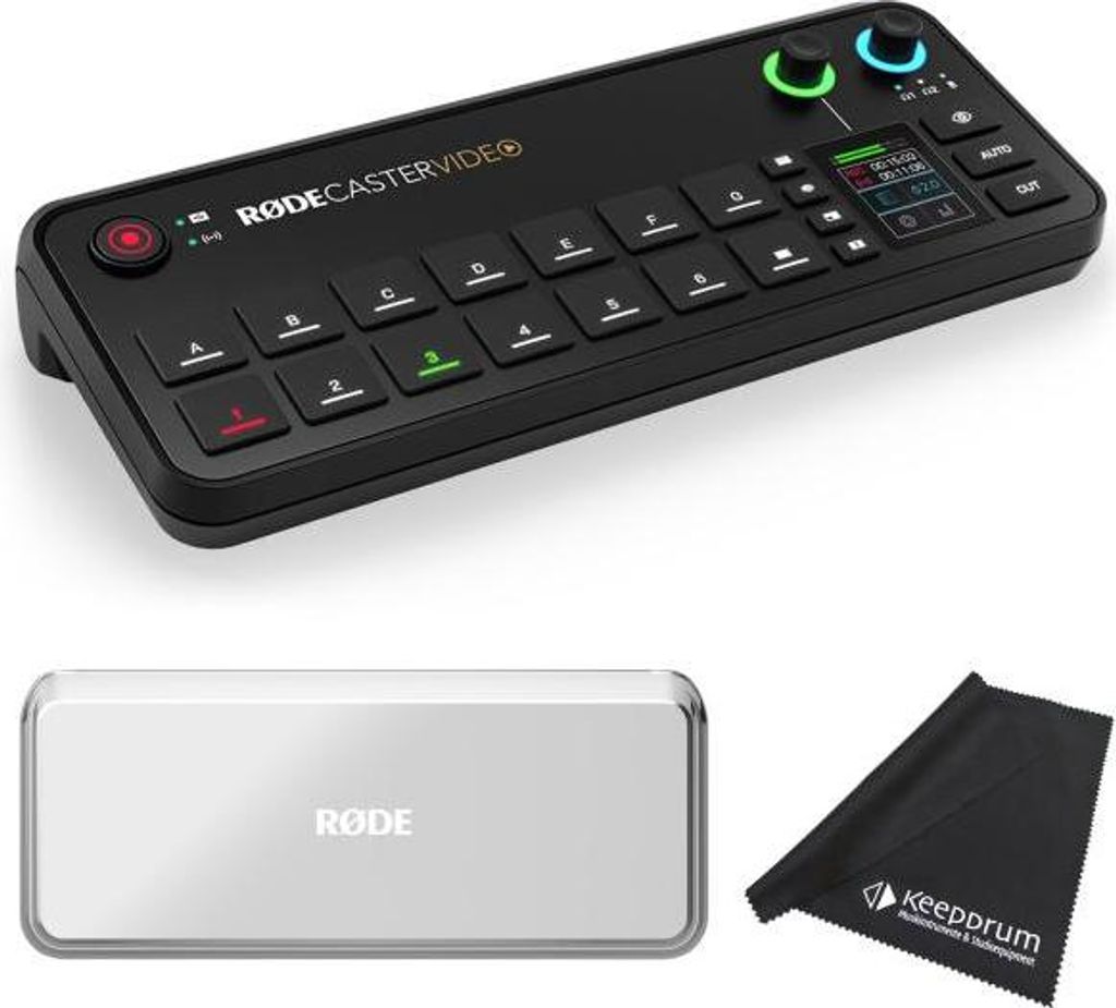 Rode Rodecaster Video Konsole für Audio- und Videoproduktion mit Abdeckung