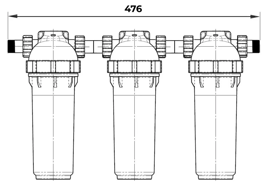 Solution de filtration d'eau Dafi : boîtier complet avec clé d'accès - 6