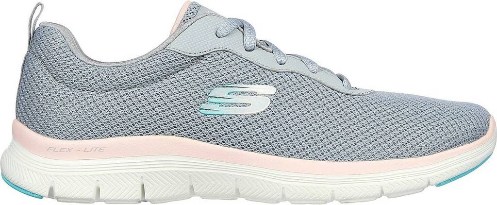 Skechers Damen Flex Appeal 4.0 Trainer , Gray Mesh/Light Produktbild 