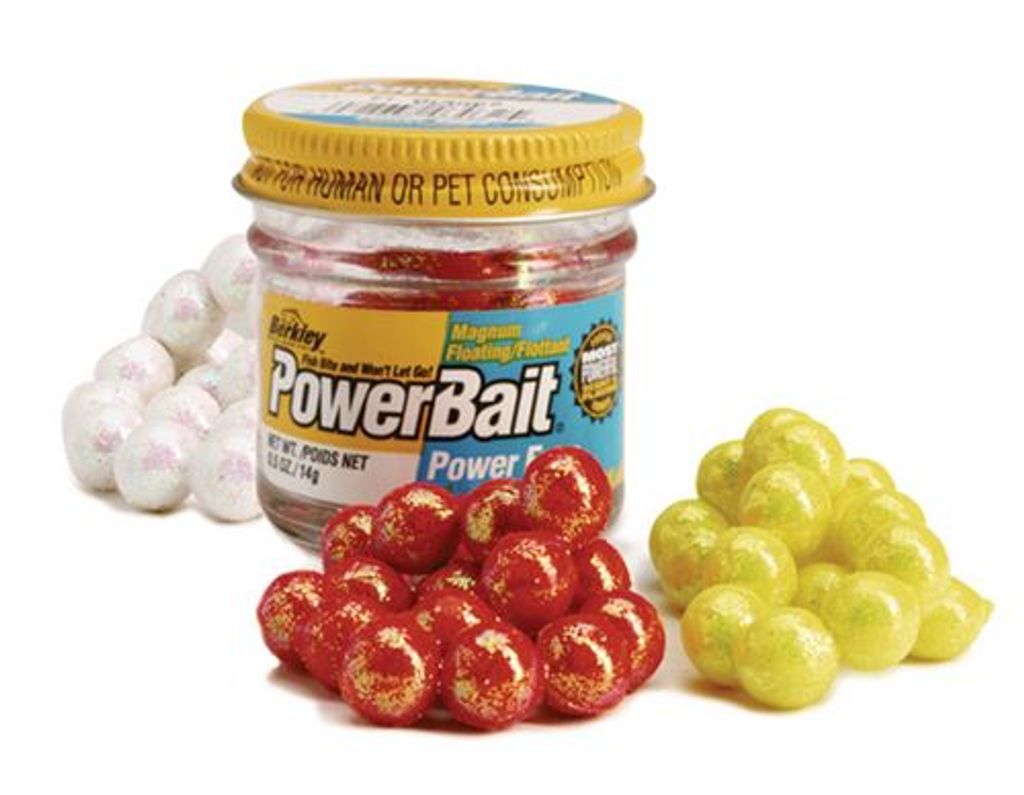 Berkley POWERBAIT FLOATING EGGS GARLIC FLUO YELLOW