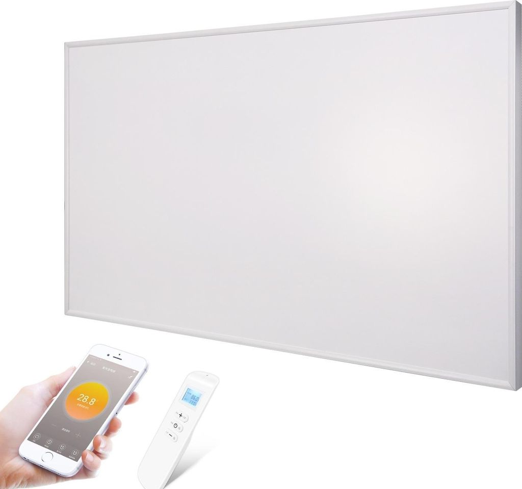 Infrarotheizung - Weiß - 1000W, 70 x 120 cm