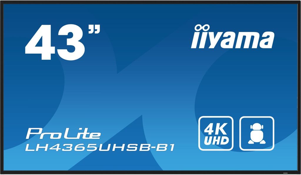 iiyama LH4365UHSB-B1, Kiosk, 108 cm (42.5"), LED, 3840 x Zdjęcie produktu 