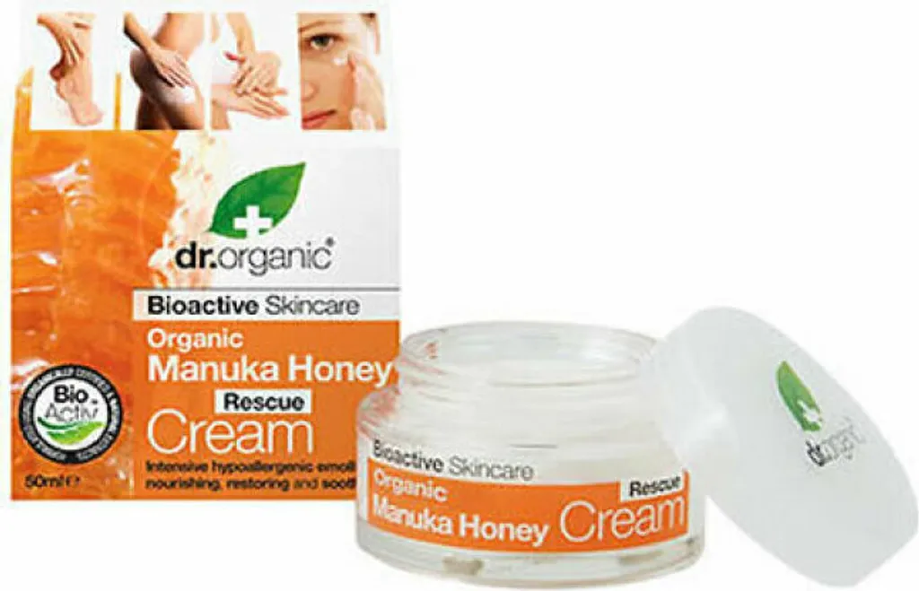 Crème de Sauvetage Dr Organic au Miel de Manuka Bioactif Régénérante 50ml