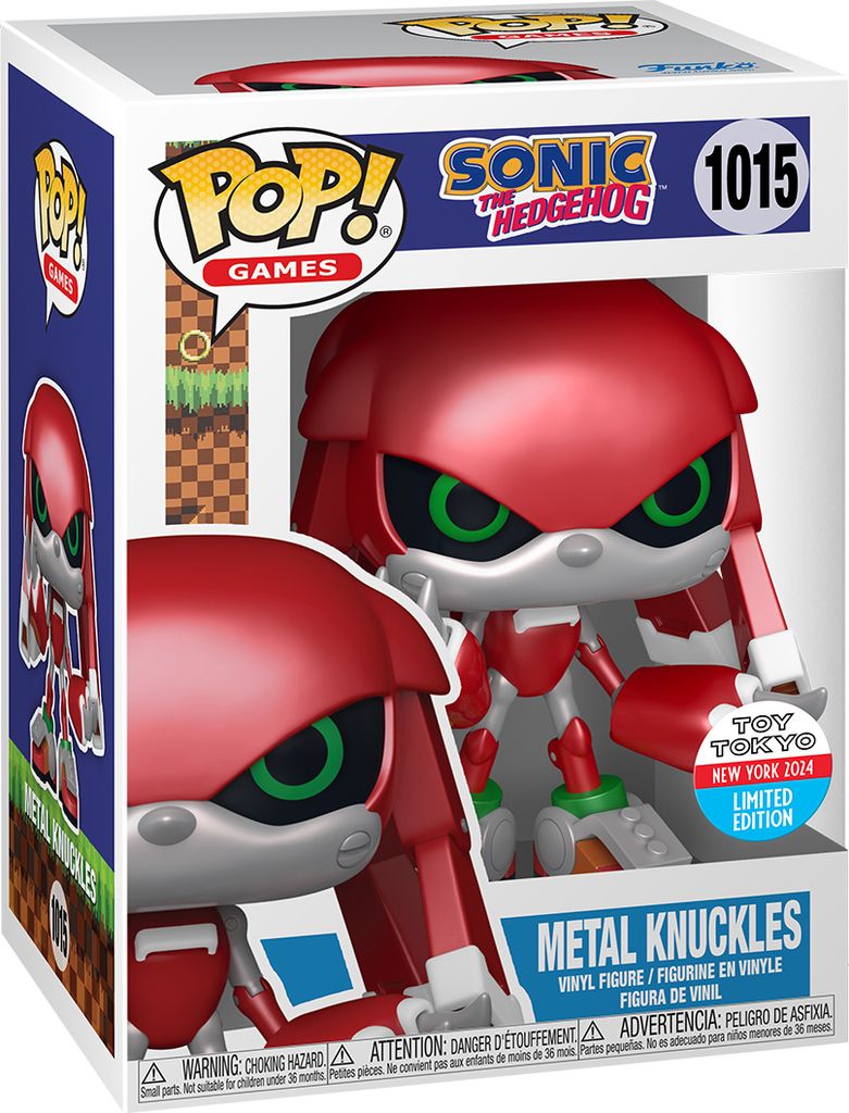 Statuetta Funko POP Sonic 1015 Metal Knuckles  New York Immagine del prodotto 