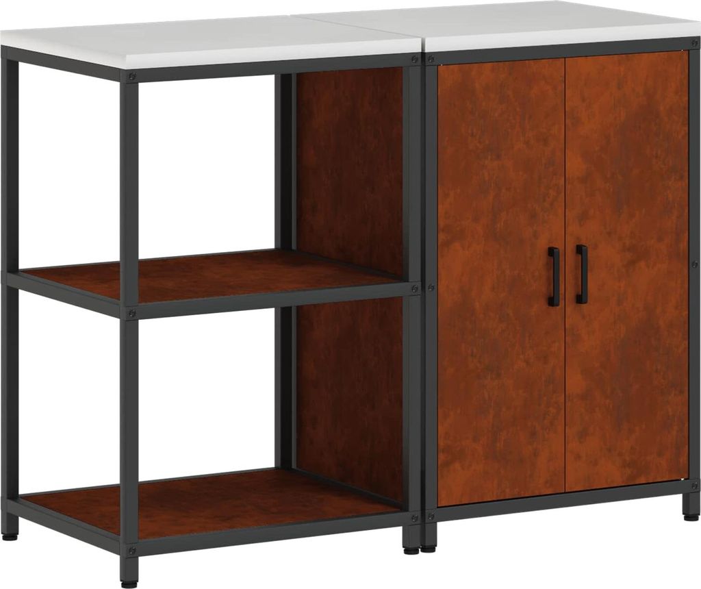 Aufbewahrungsset für die Küche 2 pcs Rostig Wetterfeststahl