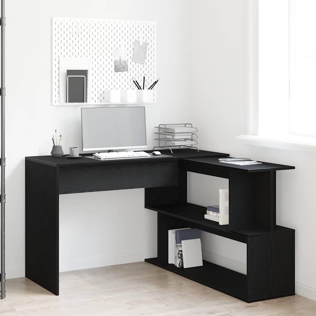 Maison Exclusive - Schreibtisch Schwarz Eichen-Optik 200 x 50 x 76 cm