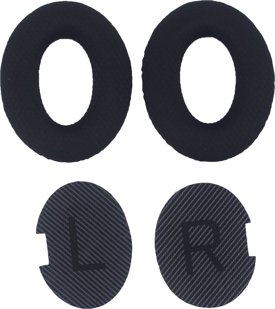 INF Ersatz-Ohrpolster für Bose QC35, QC25, QC15 Kopfhörer Schwarz