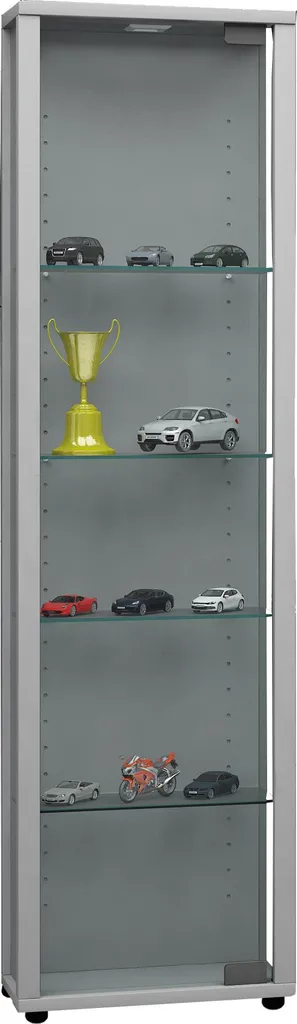 Petite Vitrine en Verre Edana Mini 115cm - Bois Durable et Verre ESG
