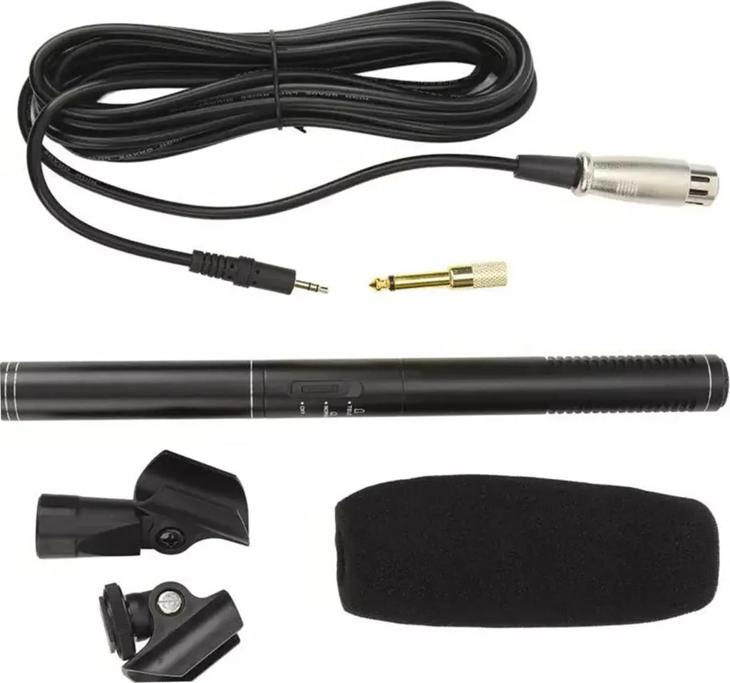 Microphone vidéo filaire externe pour caméra et interview avec XLR