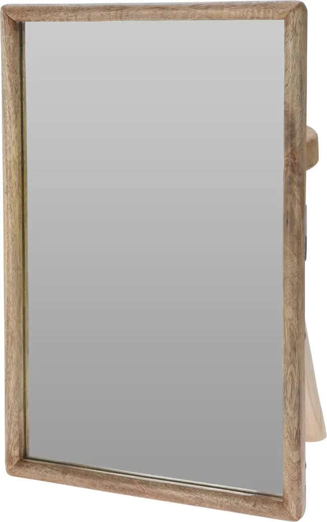 Specchio da parete rettangolare in legno 40x60 cm - 9