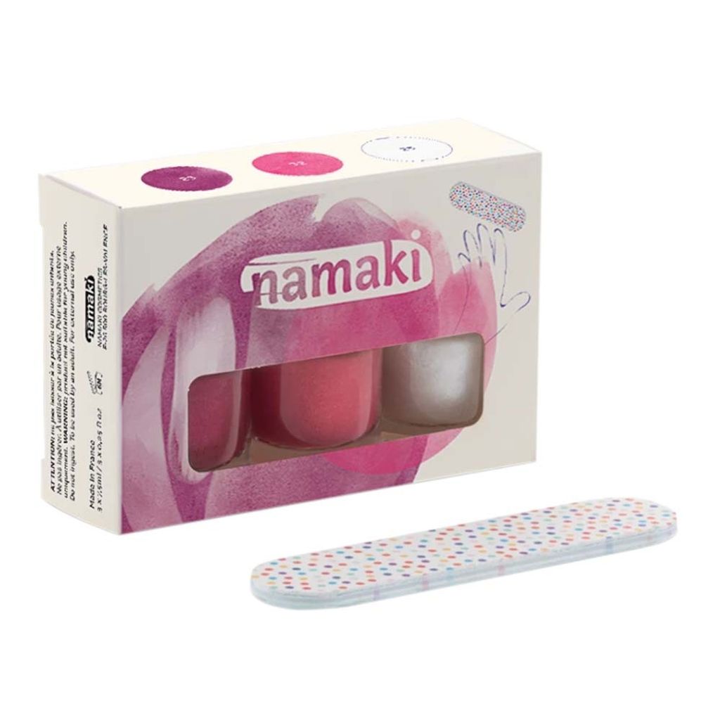 Nagellack Set - Himbeere, Fuchsia, Perlweiß | Fruity Sorbets