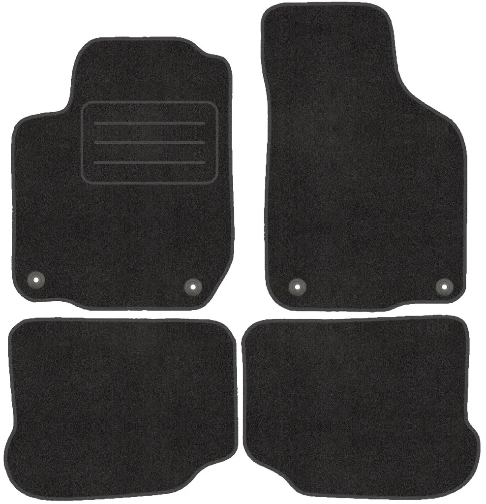 Tappetini Luxury Velour per Skoda Octavia I 1996-2004 - Nero Elegante