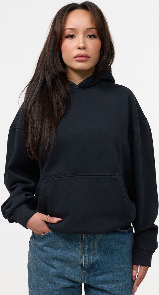 DAILY Baumwolle Damen Kapuzenpullover DCOLM Damen Heavy Oversize Blank Kapuzenpullover Sweatshirt Raglan Sweater