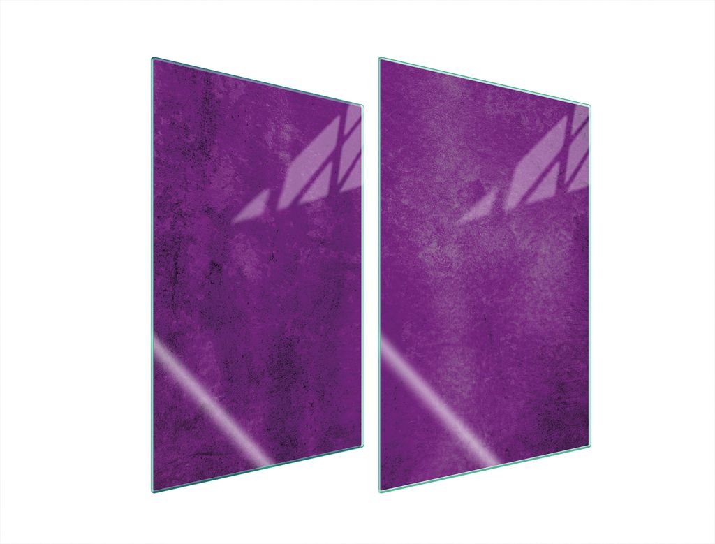 Glasschutzplatte Für Küche 2X35X52 Lila