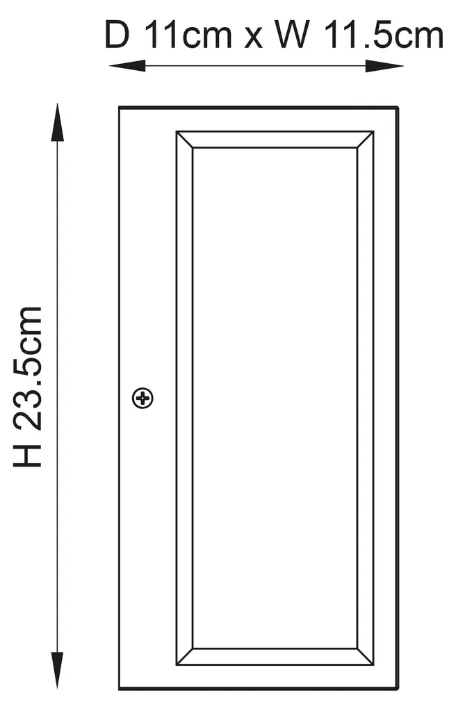 Applique d'extérieur OXFORD Endon E27 Chrome Argenté IP44 23cm - 7