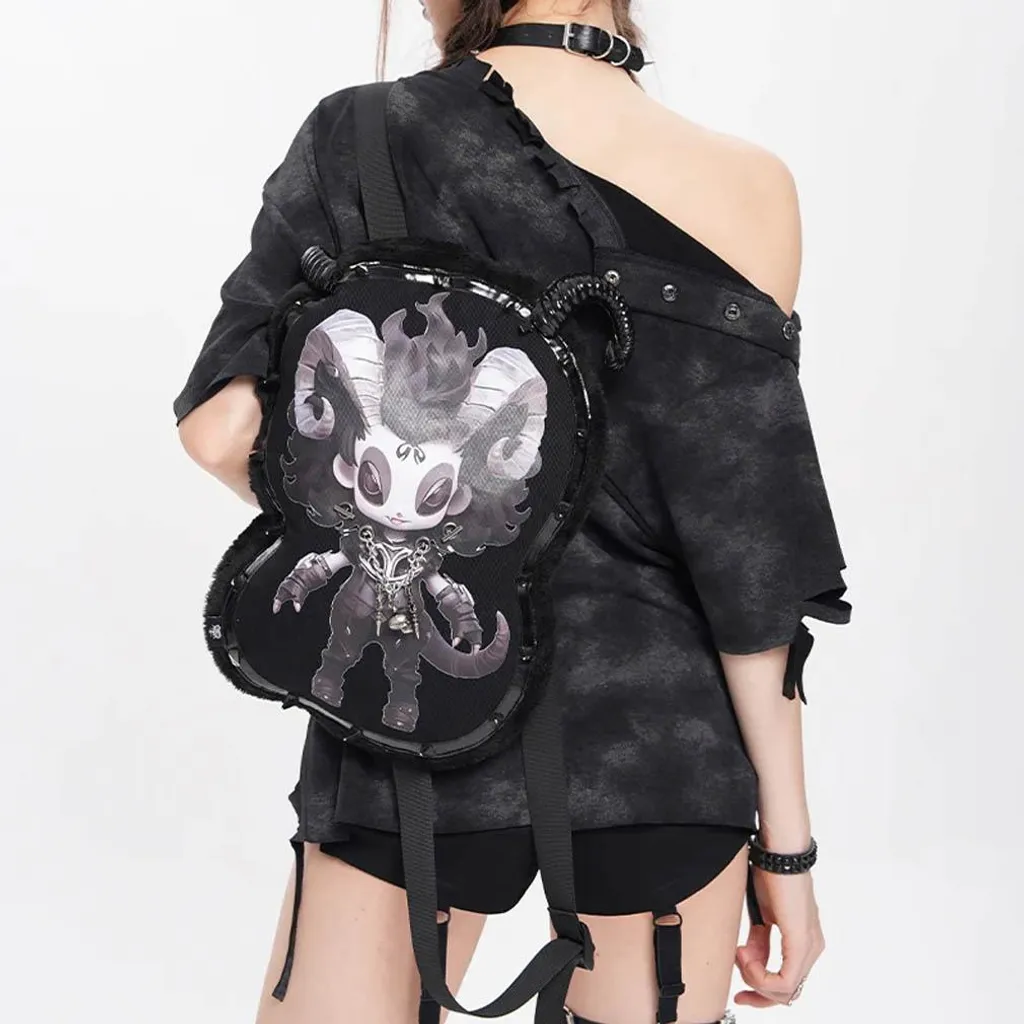 Sac à dos Devil's Back Design Squelette Anatomique par Devil Fashion Noir