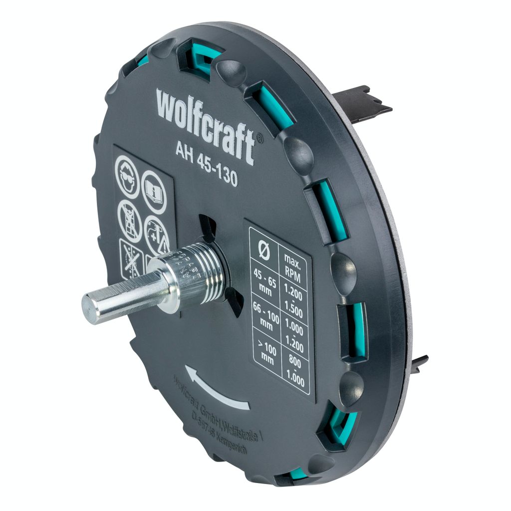 wolfcraft GmbH 5978000, Adaptér na pilový vrták, Černá, Obrázek produktu 
