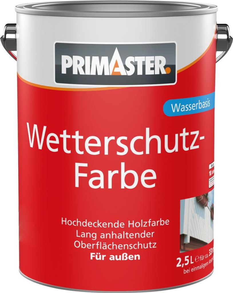 Primaster Wetterschutzfarbe 2,5 L basaltgrau